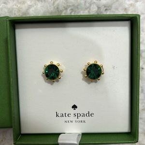 Kate Spade New York earrings Gold and Green